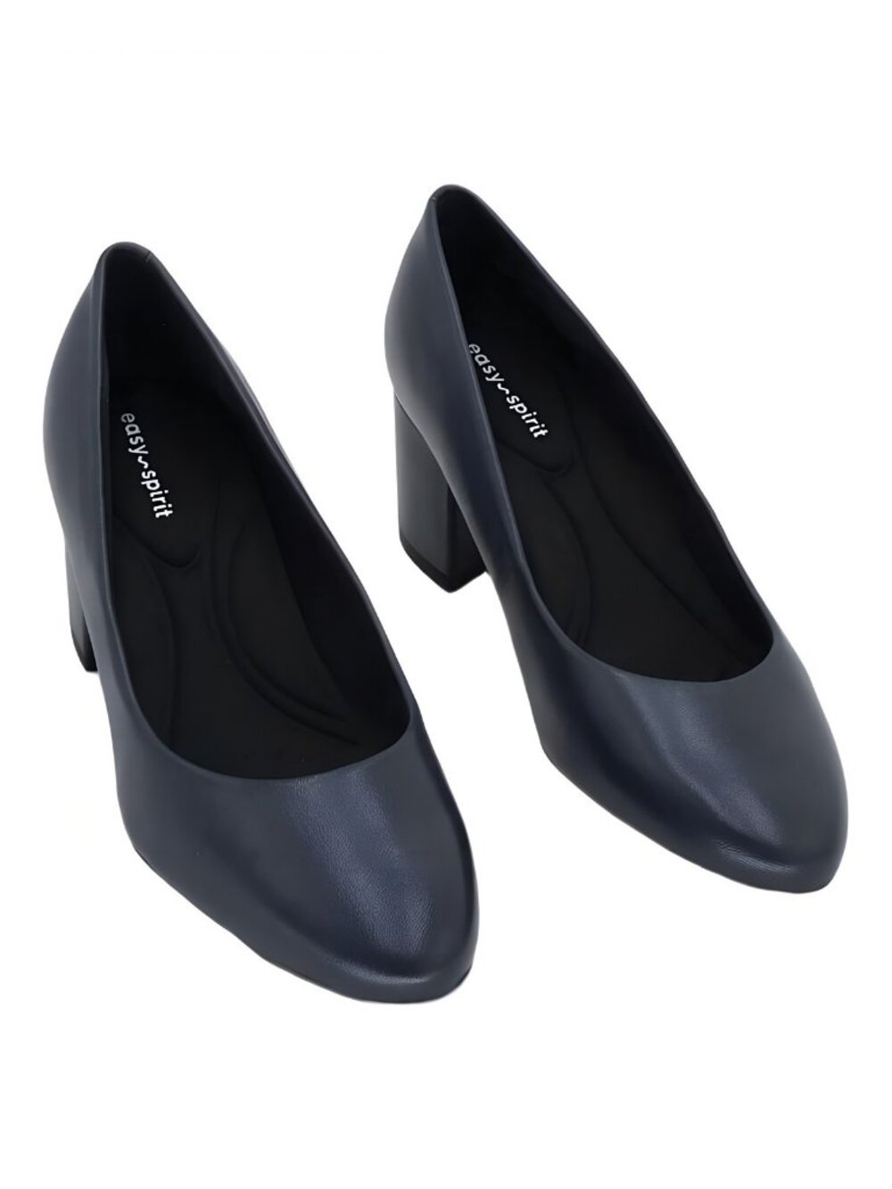 Easy Spirit Womens eFlex Cosma Navy 2.5" Block Heel Size 7M